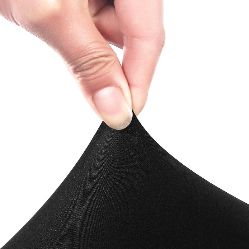 Peomeise 2PCS 6FT Spandex Table Cover Rectangular Stretch Spandex Tablecloth (Black 6FT) - Image 3