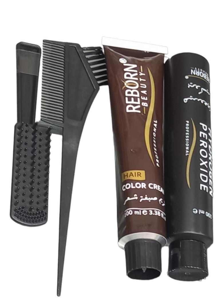 ريبورن كريم لون شعر بني غامق لايترك اثر على الجلد R13 - Image 3
