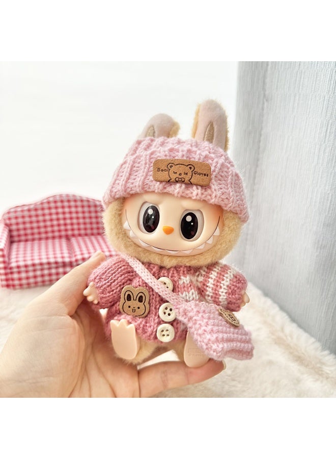 LABUBU Labubu Keychain Clothing Pendant - Cute Party Bear - Clothing Only 