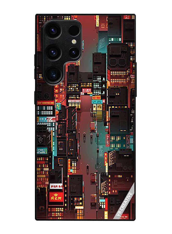 VR CREATIVE Protective Case Cover For Samsung Galaxy S25 Ultra Street Of Tokyo Design Multicolour