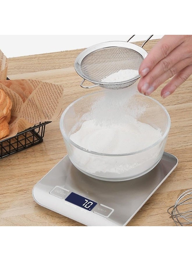 Beauenty High Precision Digital Kitchen Scale – Stainless Steel Food Weighing Scale with Tare, 5 Units, Grams & Ounces – Ideal for Cooking & Baking - Image 3