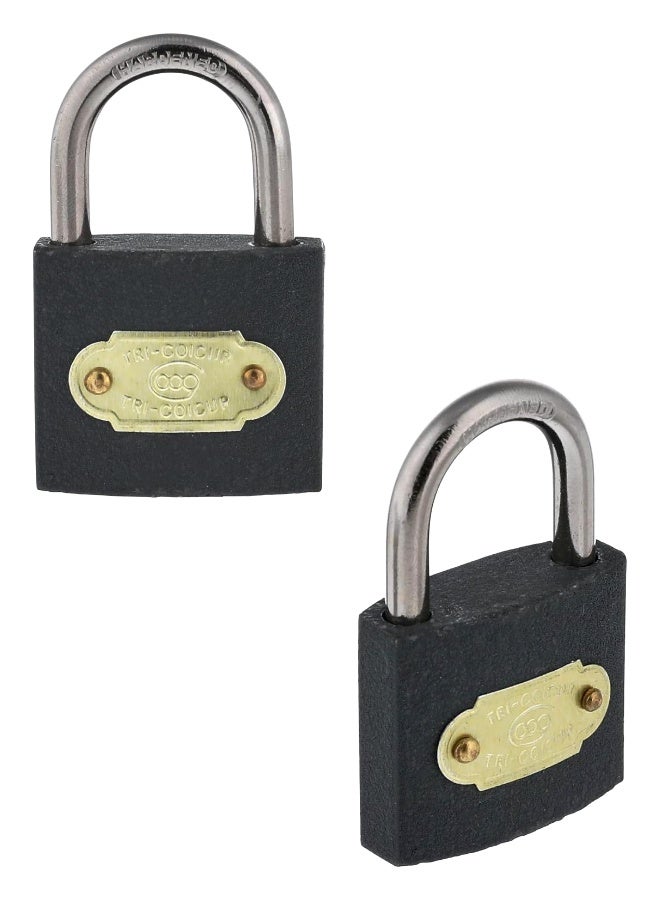 38mm Solid Iron Padlock – High Security & Reinforced Body with 3 Metal Keys - Image 2