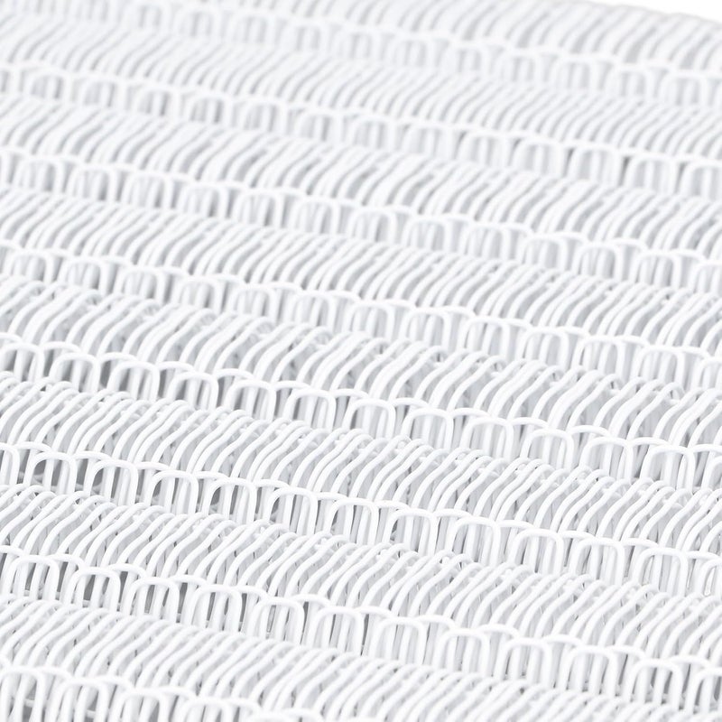 100Pcs Double Loop Spiral Binding Coil 3:1 Pitch 9/16 Inch 34 Loop 120 Sheet Capacity Wire Binding Spines Compatible with Wire Systems (White) - Image 5