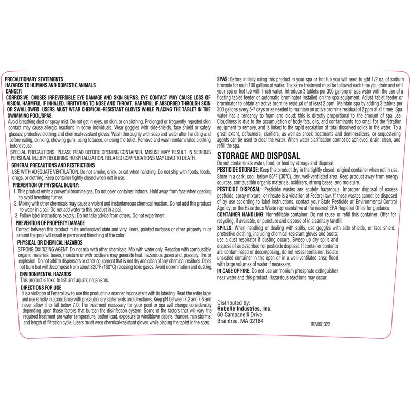 SpaChoice 3.5-Pounds 2-Pack Premium Brominating Tabs Sanitizer for Spas, Bromine Tablets for Spa Hot Tub, Made in USA - Image 4