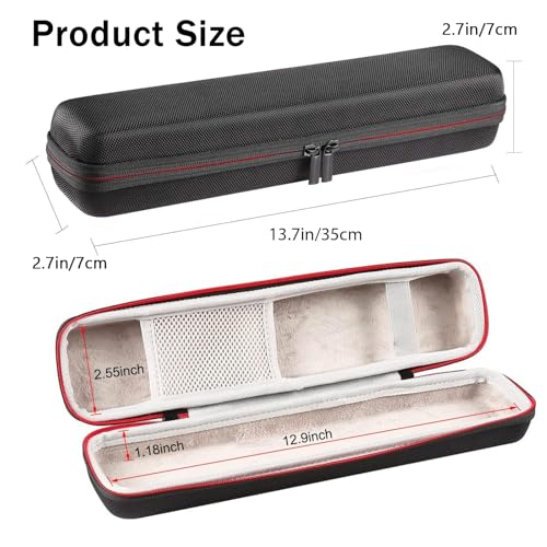 Faylapa Hard Carry Travel Case for Hair Straightener Iron,Hair Straightener EVA Case for Vacation (Accessories Not Include,Black) - Image 2