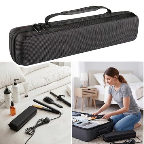 Faylapa Hard Carry Travel Case for Hair Straightener Iron,Hair Straightener EVA Case for Vacation (Accessories Not Include,Black) - Image 5