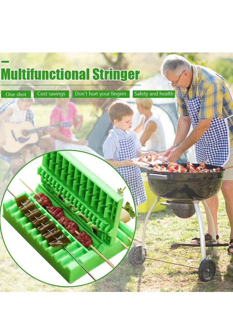 Y&D - Multifunction Barbecue Meat Skewer Machine BBQ String Device Quick Portable Box Easy Tools Kebab Maker Gadget - Image 1