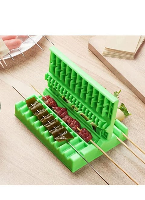 Multifunction Barbecue Meat Skewer Machine BBQ String Device Quick Portable Box Easy Tools Kebab Maker Gadget