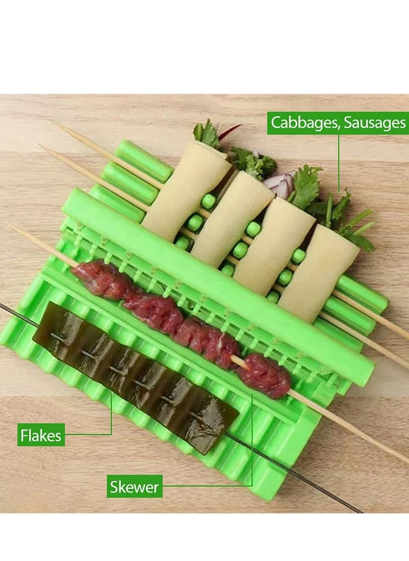 Y&D - Multifunction Barbecue Meat Skewer Machine BBQ String Device Quick Portable Box Easy Tools Kebab Maker Gadget - Image 1