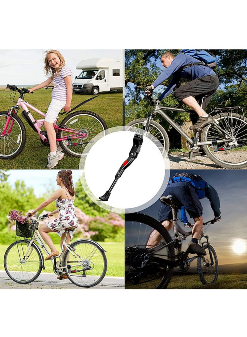 Generic 1PCS Adjustable Aluminum Alloy Bike Kickstand Universal Side Rear Bracket for 24-29 Inch Mountain Bikes, Road Bikes, Adult & Kids Bicycles Non-Slip Stable Easy to Install  - Image 5