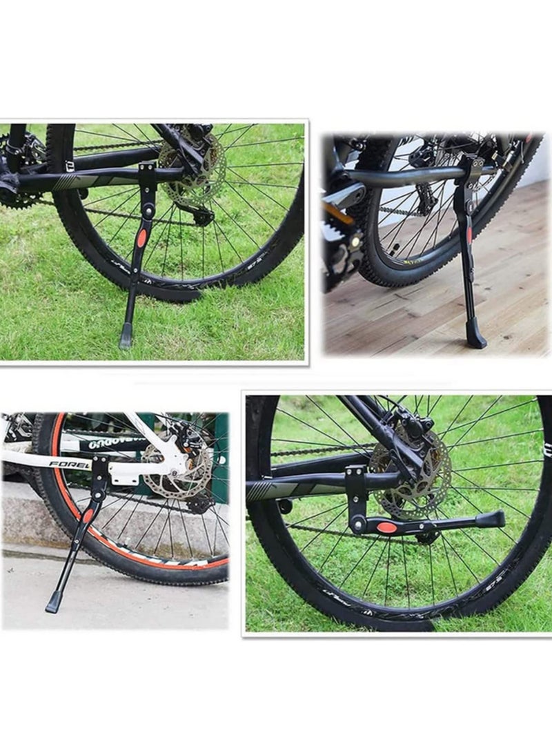 Generic 1PCS Adjustable Aluminum Alloy Bike Kickstand Universal Side Rear Bracket for 24-29 Inch Mountain Bikes, Road Bikes, Adult & Kids Bicycles Non-Slip Stable Easy to Install  - Image 4