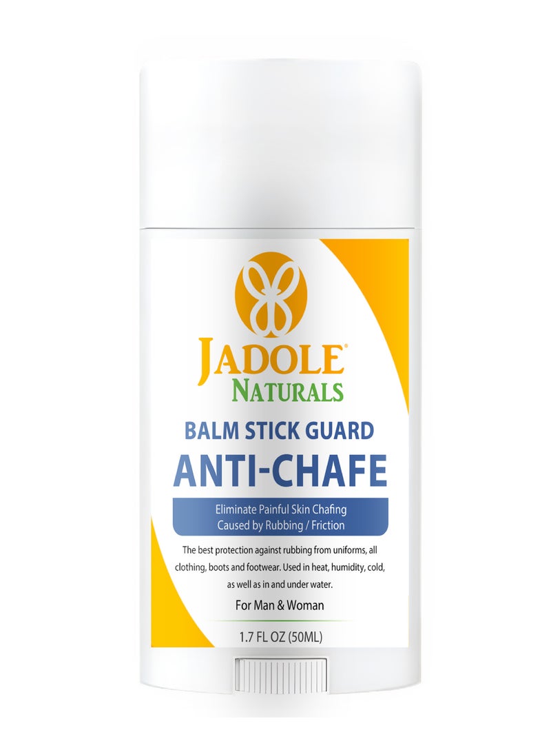 Jadole Naturals Anti Chafe Balm Stick Guard - 50ml, Prevents Chafing, Rubbing & Friction on Body - Image 1