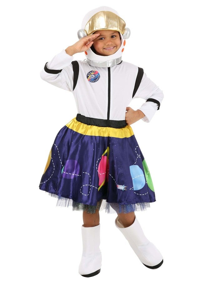 Fun Costumes Galactic Astronaut Girl's Costume Small - Image 1