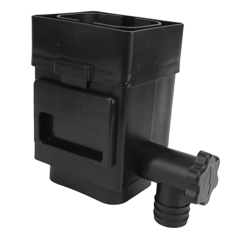 Downspout Filter Weather Proof Space Saving Gutter Downspout Leaf Filter Adapter for 3in 4in Drainpipe Black - Image 4