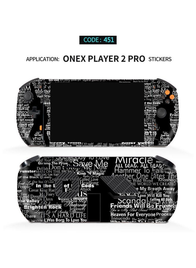 Loquat Applicable ONE PLAYERS PRO Film No. 1 Palm Machine Protective Cover Handle Sticker Starry Sky Film-Color:451 - Image 1