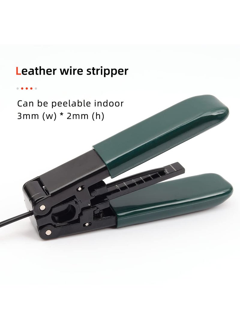 FC-6S FC-6S FTTH Fiber Optic Cold Connection Assembly Termination Tools Kit Bag with Visual Fault Locator Fiber Cleaver SC FC Connector Optical Power Meter Finder Cable Tester Stripper Tool Dust Free Paper  - Image 5