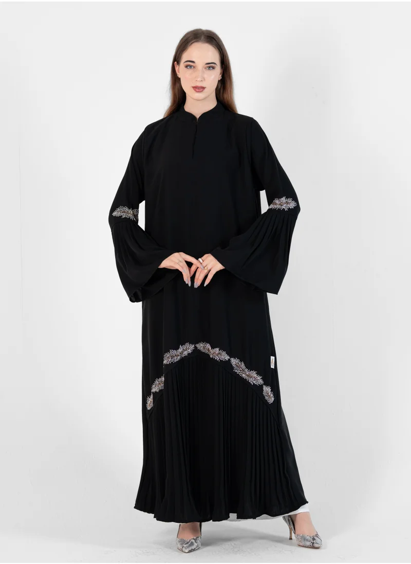 Rosette Abaya Black-R-202416