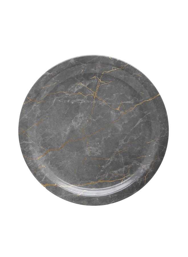 Rk Melamine Grey Static Gold Melamine Dinner Plate 10.5" - Image 3