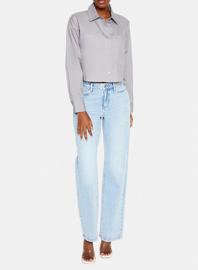 FOREVER 21 Cotton Long-Sleeve Shirt - Image 2