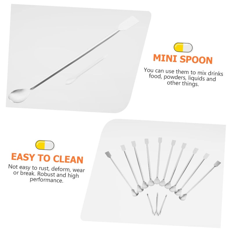 13pc Stainless Steel Measuring Spoon Kit Sturdy Scoops Double-Sided Design for Versatile Use - Image 3