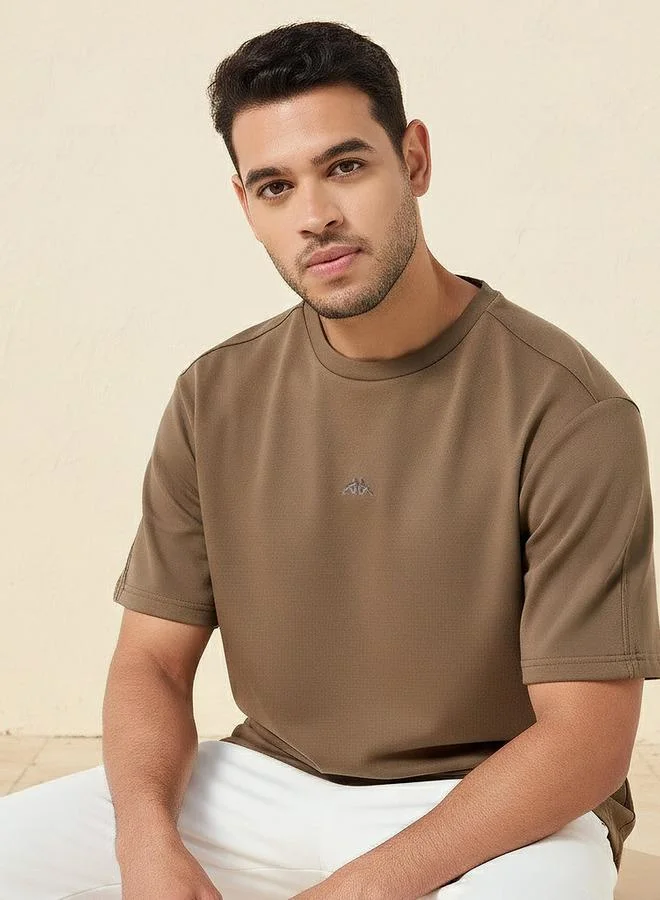 Kappa Kappa Men 2 Way Stretch Pique T shirt