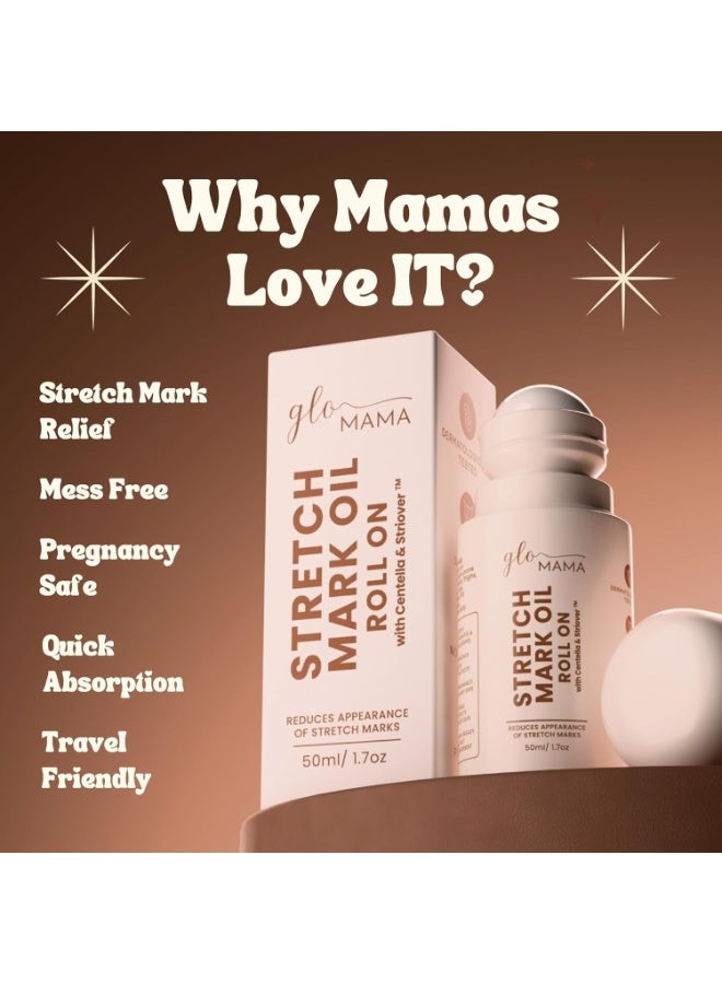 صندوق GLOMAMA Ultimate Mama Delight Box - زيت علامات التمدد، بلسم الحلمات، كريم القدمين "On The GLO"، كيس النوم Hush Mama، دفتر يوميات الحمل Bump Book، ملصق MAMA on Board. - Image 3