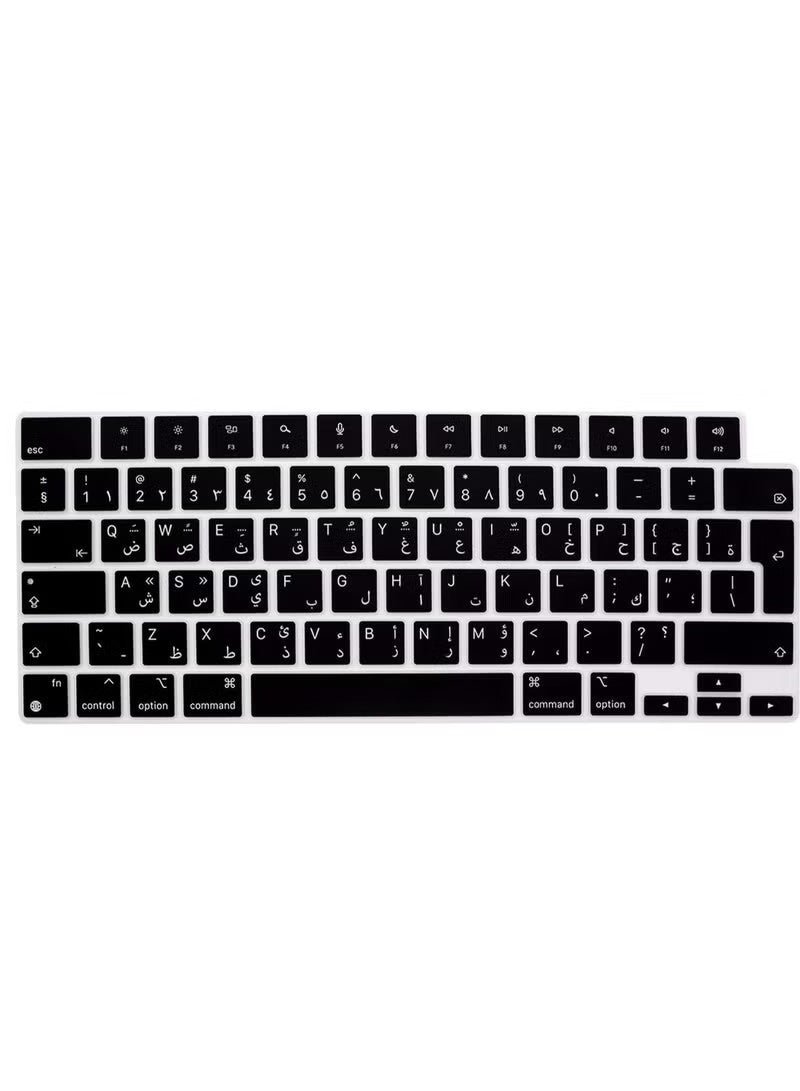 Arabic Silicone Keyboard Cover for MacBook 2021 Newest Pro 14 inch M1 Pro Max Chip A2442 A2991 A2992 & 2021 Pro 16 inch M1 Pro Max Chip A2485 Keyboard Cover Protective Skin UK European Version - Image 4