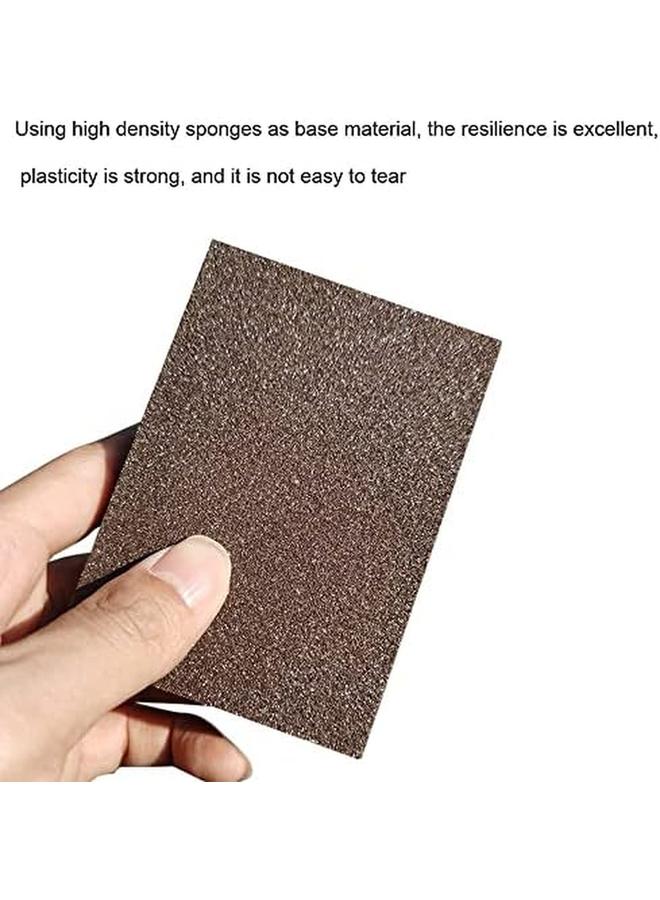 KASTWAVE 10 Pack 100 Grit Sanding Sponge Washable And Re Ble Sanding Blocks Great For Pot Brush Pan Brush Sponge Brush Glasses Sanding Wood Sanding Metal Sanding 100 Grit 10 Pack - Image 3