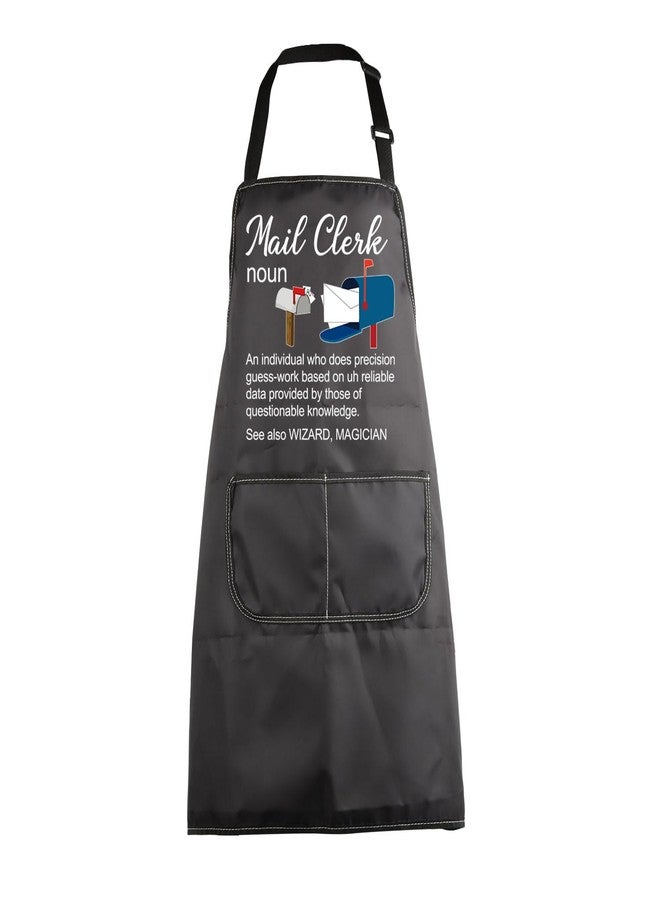MBMSO Mail Clerk Apron Postal Aprons with Pockets Postal Worker Gifts Mail Lady Post Office Gifts for Mailman Workwear Apron (Mail Clerk Apron-b) - Image 1