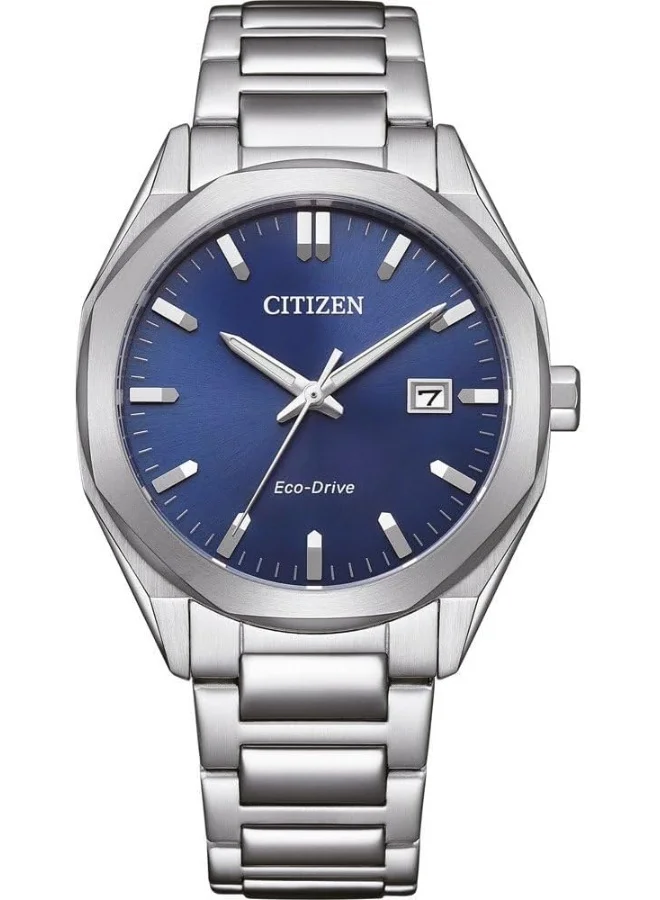 CITIZEN Citizen Men's Analogue Eco-Drive Watch with Stainless Steel Strap BM7620-83L, Silver, Modern