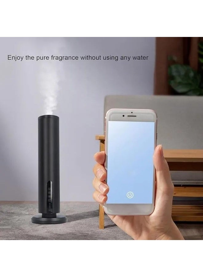 7MD Premium Aroma Diffuser, Smart Rechargeable 120ML, Ultrasonic Essential Oil Humidifier, Portable Air Freshener, LED Night Light, Relaxing Mist Maker for Home, Office, Bedroom, Car (Black) - Image 2
