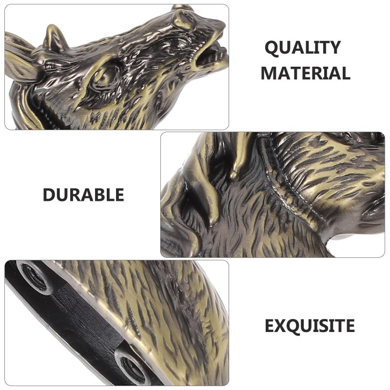 Vintage Horse Head Door Knobs 2Pcs Eco Friendly Drawer Handles For Cabinet Wardrobe Kitchen Easy Install - Image 4