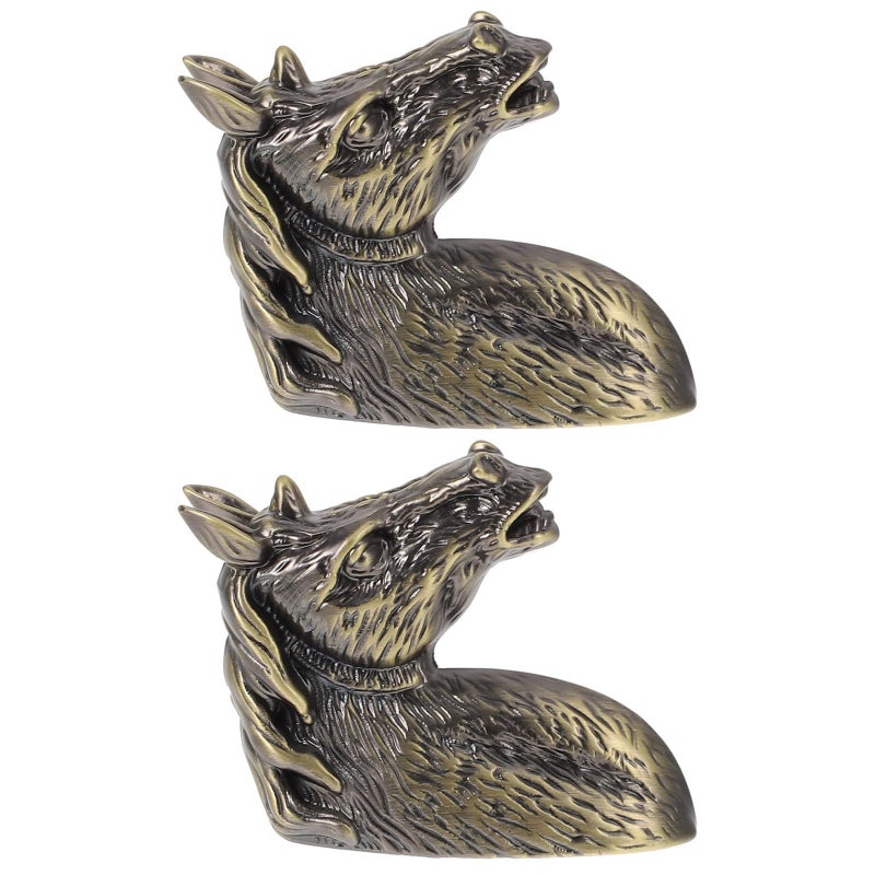 Vintage Horse Head Door Knobs 2Pcs Eco Friendly Drawer Handles For Cabinet Wardrobe Kitchen Easy Install - Image 2