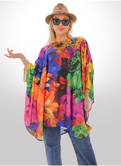 Zmurud Autumn poncho - printed  - Image 1