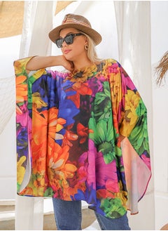 Zmurud Autumn poncho - printed  - Image 5