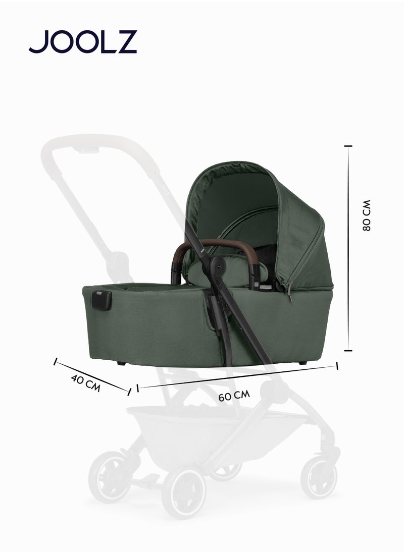 JOOLZ Joolz AER+ Carrycot for Stroller – Lightweight, Foldable & Travel-Friendly Baby Bassinet, Breathable Mattress, Ventilated Sun Hood, Newborn Comfort (0-6M) – Forest Green  - Image 4