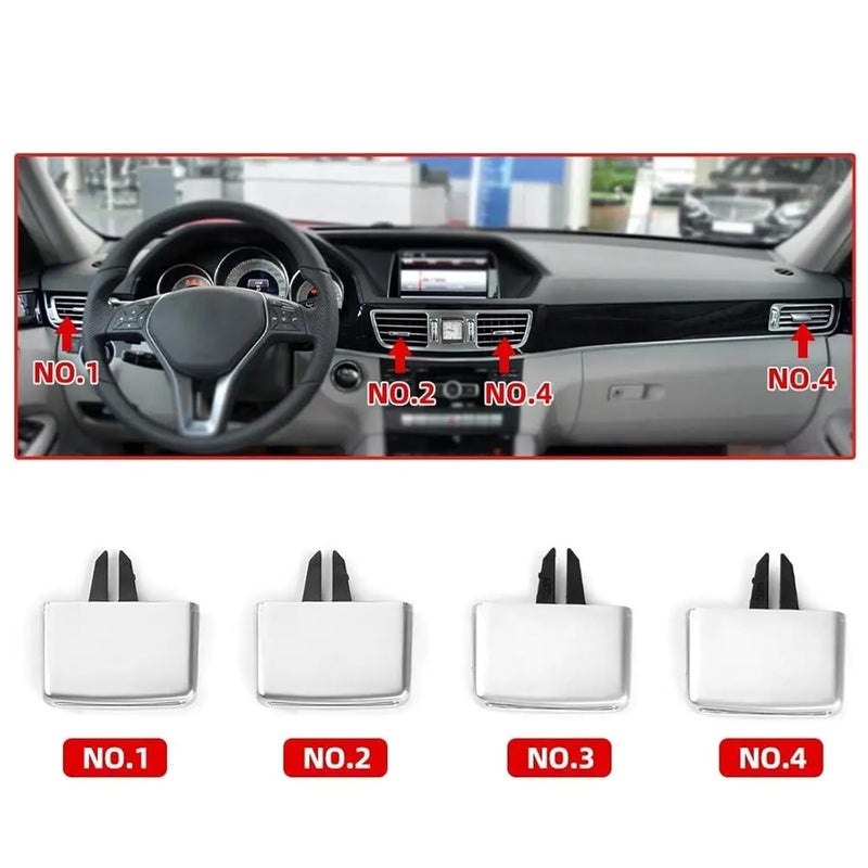 DEMULAX Car A/C Air Vent Grille Tab Clip for E-Class W212 - Image 5