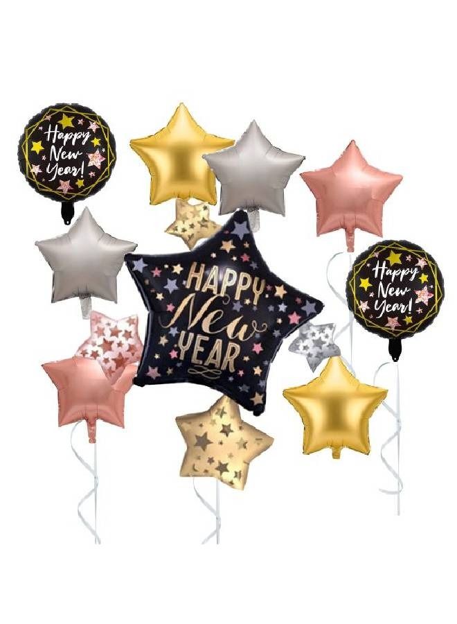 ذا بارتي بوبير Happy New Year Starry Balloon Set - Image 1