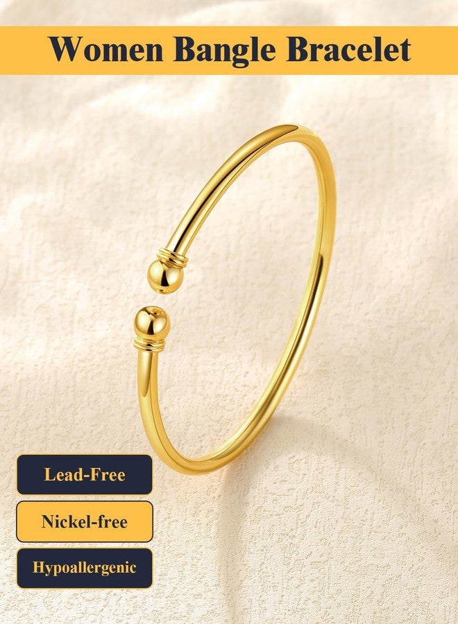 U7 Unisex Simple Cuff Bracelet 18K Real Gold Platinum Plated Fine Bracelets Fashion Jewelry Open Bangle Cuff Bracelets, Twisted or Heart Style - Image 5