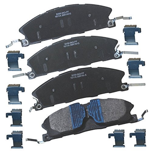 Bendix Premium SBM1611A Semi-Metallic Front Brake Pads for Select Models Ford Police Interceptor Sedan, Utility, Special Service Taurus, Lincoln MKT - Image 1