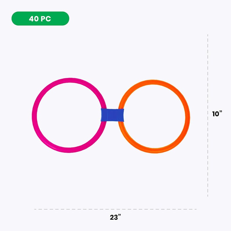 BOLEY Boley Hopscotch Ring Set  40 Pieces with 20 Colorful Hoops and 20 Connectors  Perfect for Outdoor Play Backyard Games Kids Activities and Summer Fun  Safe Durable and Fun for Boys and Girls - Image 5