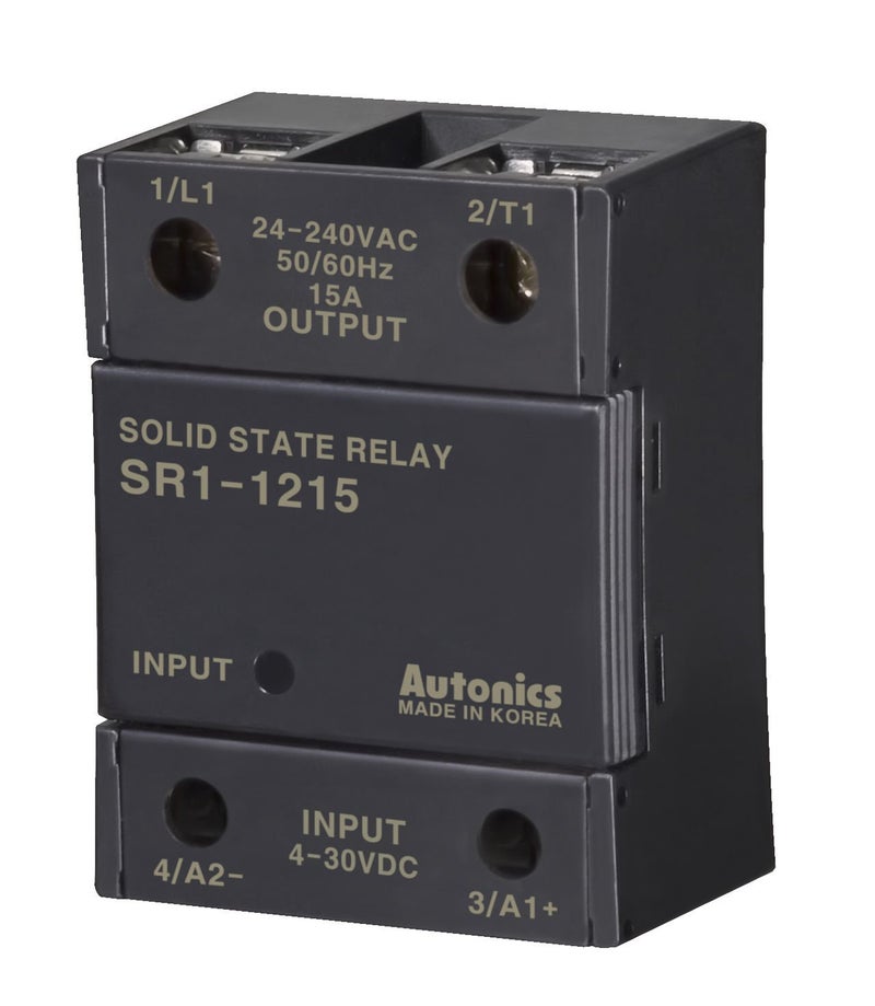 SR1-1225 SSR، مبرد مفصول، مرحلة واحدة، إدخال 4-30VDC، تحميل 24-240VAC، 25A، عبور صفري