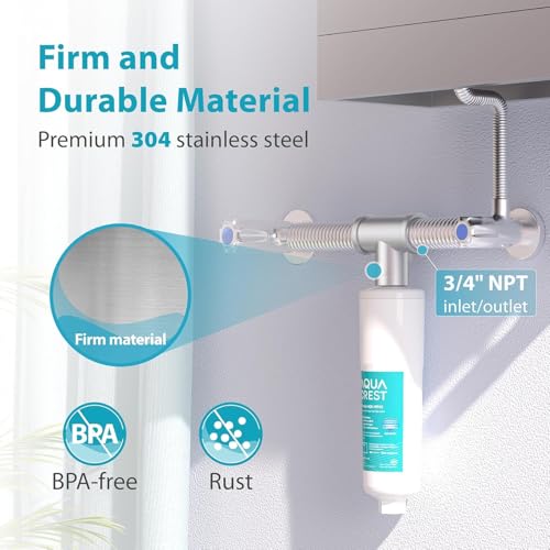 AquaCrest AQUA CREST AP431 AP430SS Whole House Scale Inhibitor - Inline Water System, Prevents Scale Build Up On Hot Water Heaters, Pipes and Boilers - Image 3