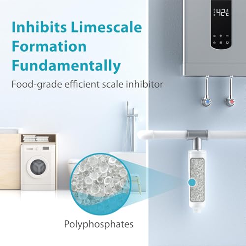 AquaCrest AQUA CREST AP431 AP430SS Whole House Scale Inhibitor - Inline Water System, Prevents Scale Build Up On Hot Water Heaters, Pipes and Boilers - Image 2
