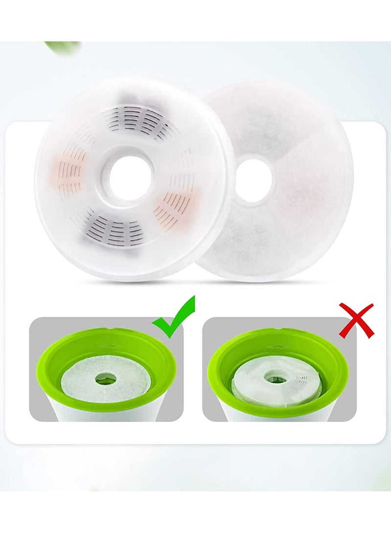 SYOSI Water Fountain Replacement Filters SYOSI 6 Pack Pet Activated Carbon Filters for Catit Water Fountain Pet Fountain Filter Replacement  - Image 3