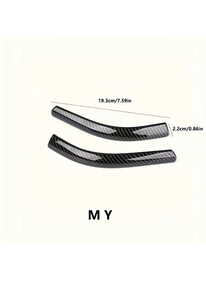 Model 3 Black Rearview Mirror Decorative Protective Strips External Car Accessories - Image 2