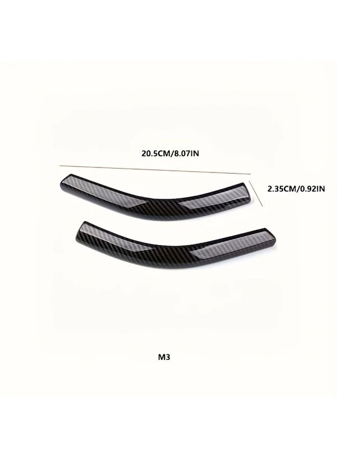 Model 3 Black Rearview Mirror Decorative Protective Strips External Car Accessories - Image 3