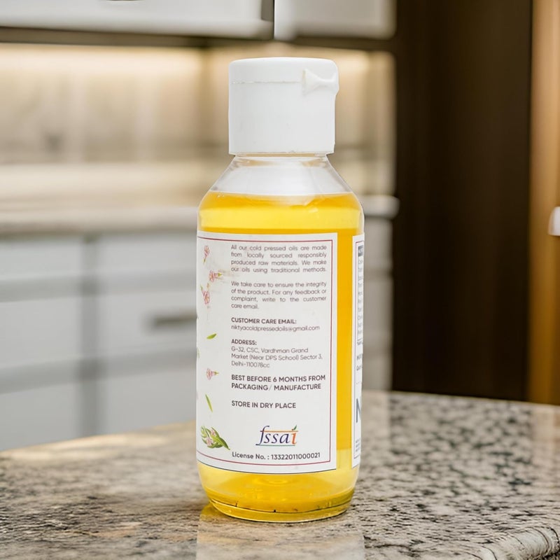 Niktya Cold Pressed Oils Niktya Sesame Cold Pressed Oils 100 preservative free edible oils Cold Pressed Sesame Oil Natural Gingelly Oil ChemicalFree 100 ml - Image 4