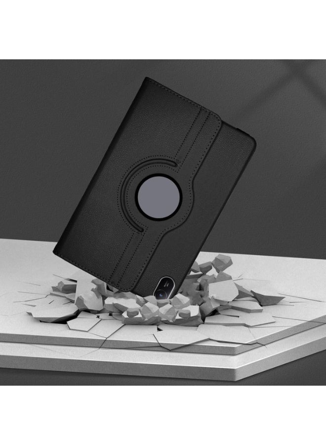 غطاء حماية لجهاز هواوي ميت باد إس إي مقاس 11 بوصة، حامل ذكي قابل للدوران 360 درجة، غطاء جلدي قلاب مع زوايا عرض متعددة، خاصية التشغيل والإيقاف التلقائي (أسود) - Image 2