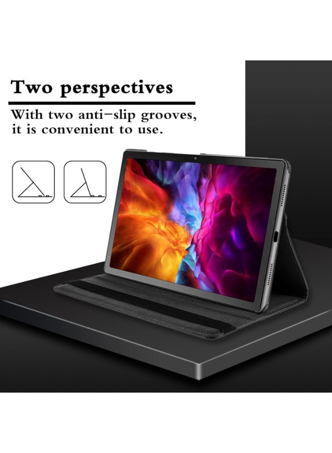 غطاء حماية لجهاز هواوي ميت باد إس إي مقاس 11 بوصة، حامل ذكي قابل للدوران 360 درجة، غطاء جلدي قلاب مع زوايا عرض متعددة، خاصية التشغيل والإيقاف التلقائي (أسود) - Image 3